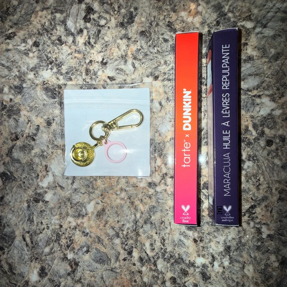 Tarte x Dunkin' Maracuja Juicy Lip Tint & Plumping Oil Duo + FREE charm